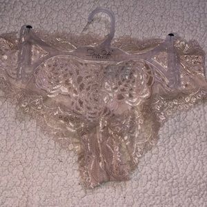 RENE ROFE LACE UNDERWEAR SIZE XL WHITE CREAM SEXY